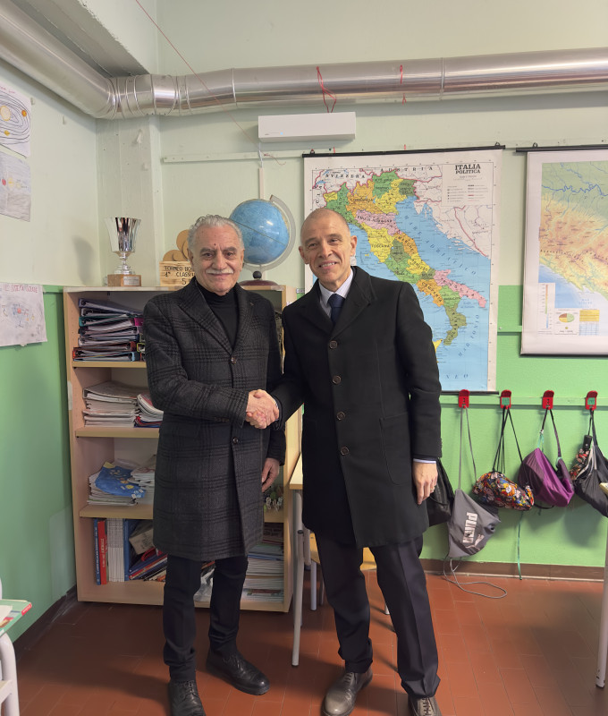 Immagine Sindaco Giampiero Veronesi e del Presidente Gian Pietro Beghelli