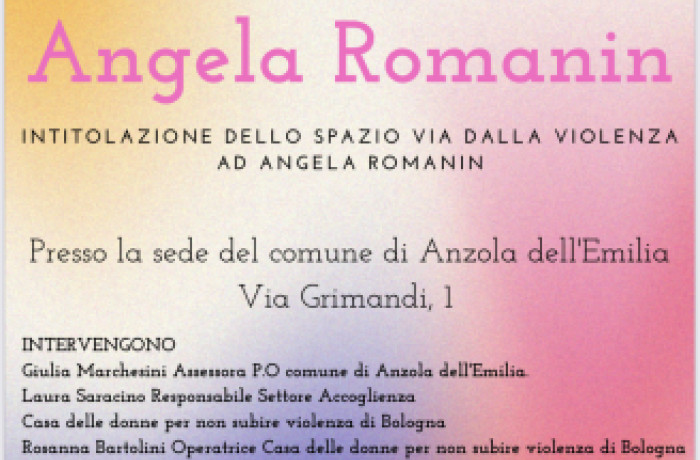 intitolazione Angela Romanin
